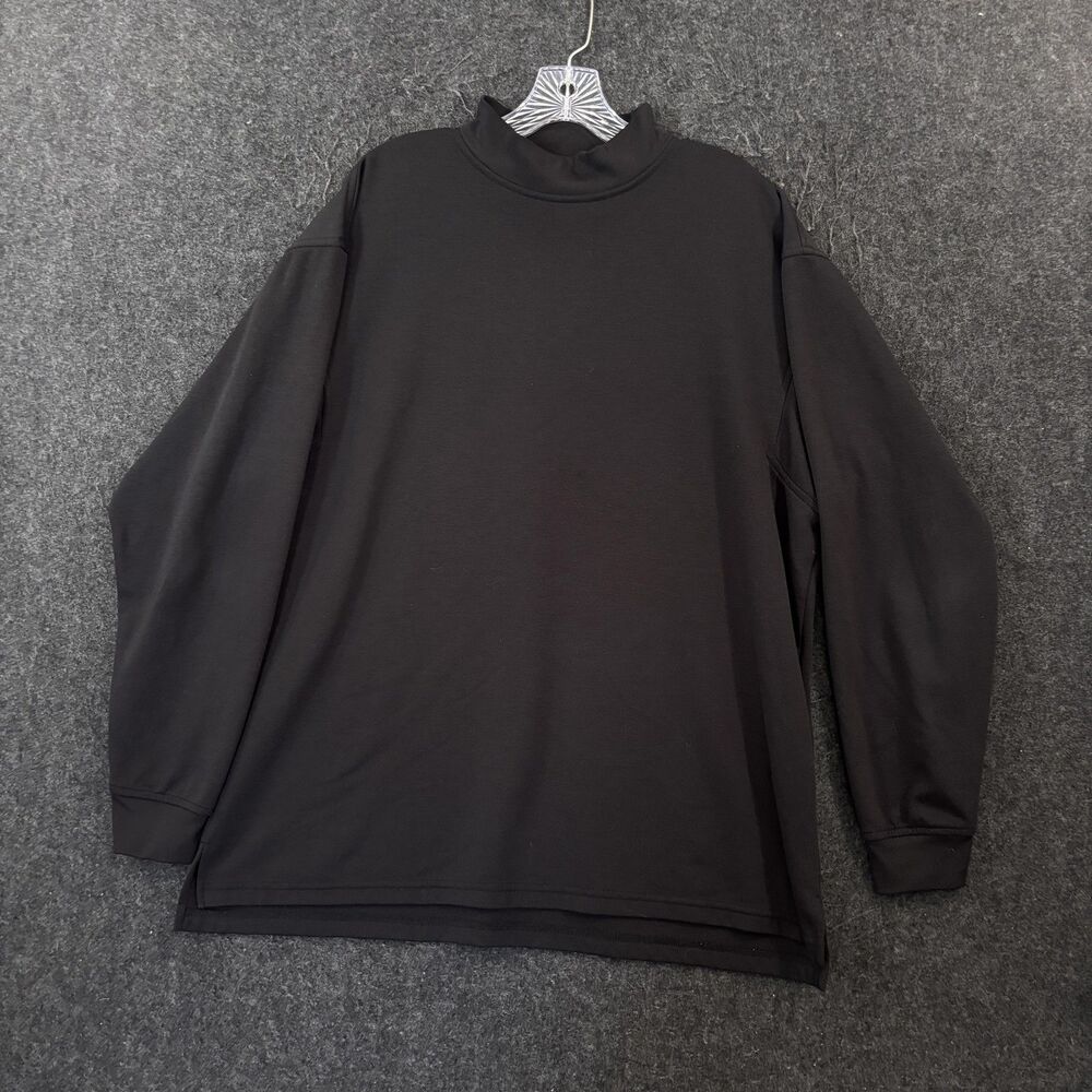 FootJoy Base Layer Shirt Men's XL Black Mock Neck Long Sleeve Stretch Golf USA